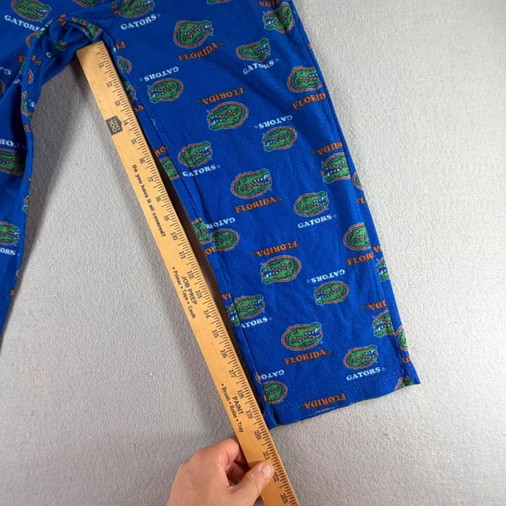 Florida Gators Gen2 Pajama Pants Kids Size 8 Blue Fleece All Over Print NCAA PJs